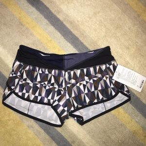 NWT lululemon athletica Run Speed Short 6 *Quilt